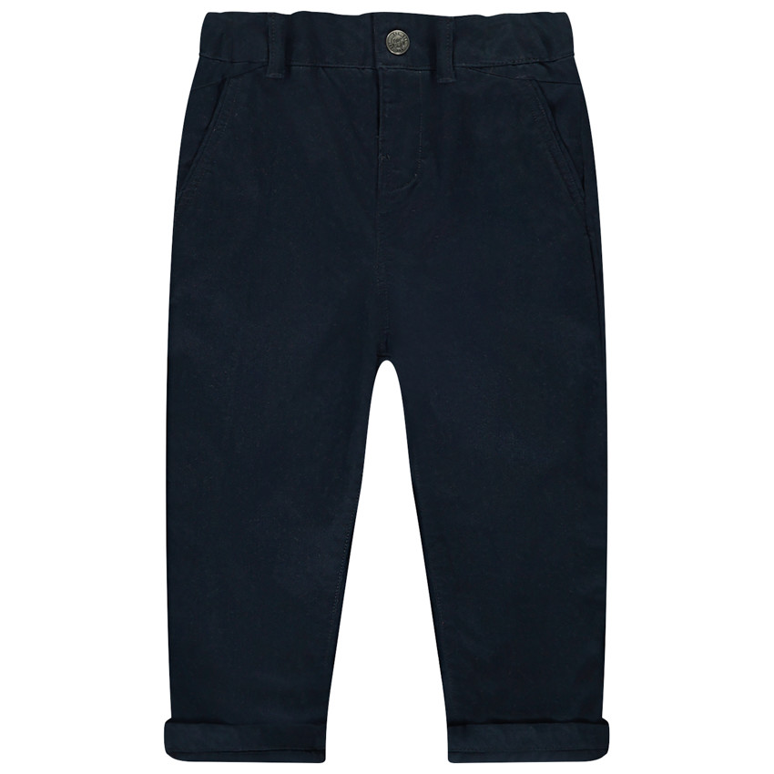 Pantalón chino de piqué liso para bebé niño 