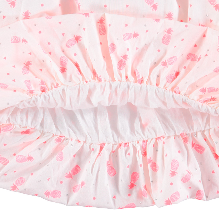 Vestido sin mangas con piñas estampadas all over 