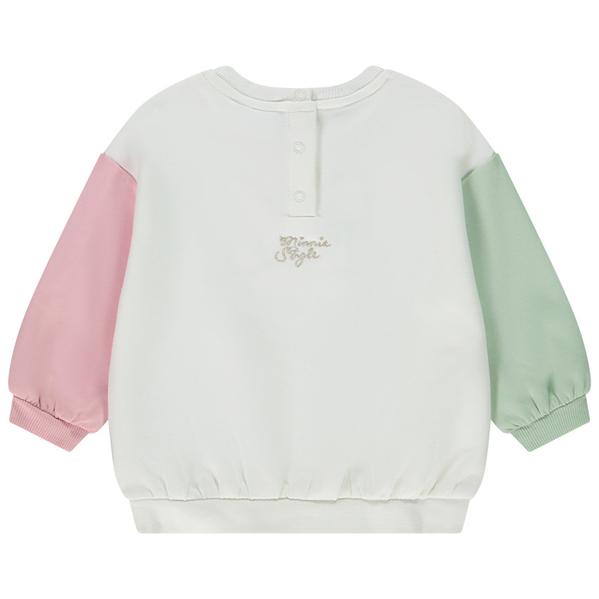 Sudadera oversize efecto color block Minnie Disney para bebé niña 