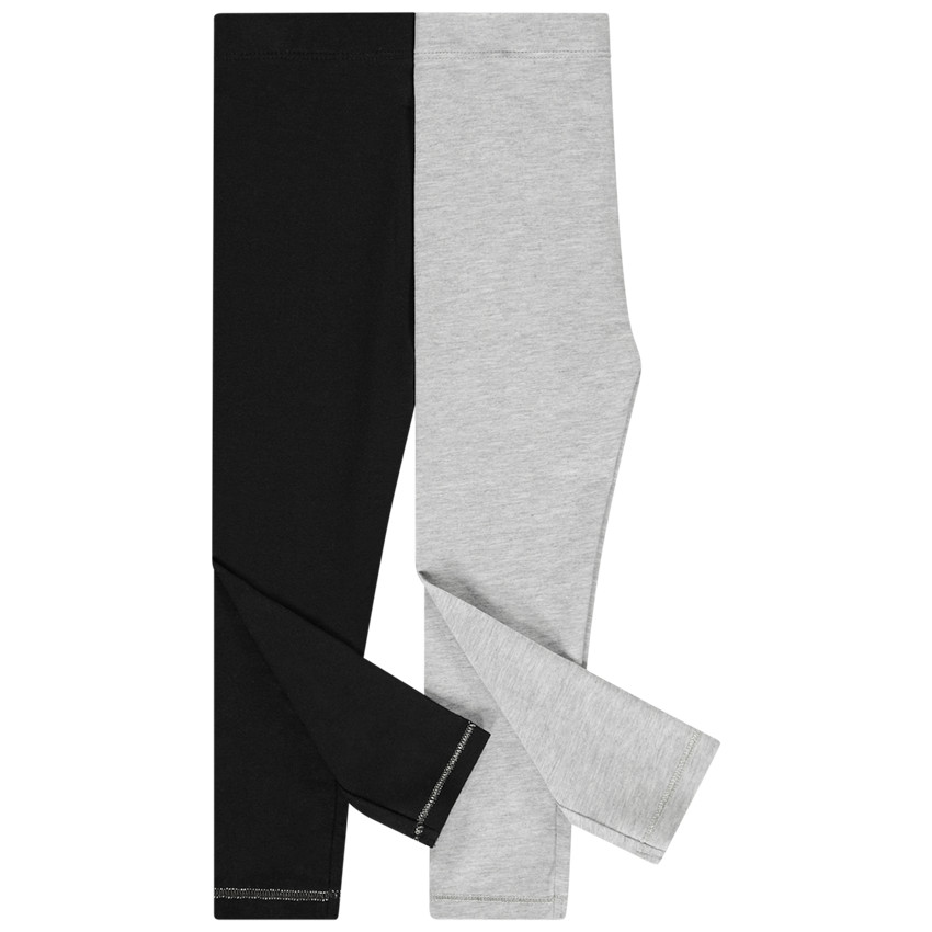 Pack de 2 mallas largas unis para bebé niña 