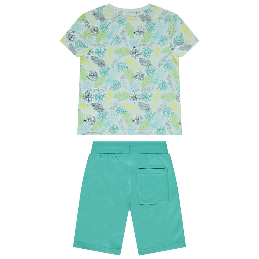 Ensemble de plage T-shirt et bermuda en jersey pour garçon 