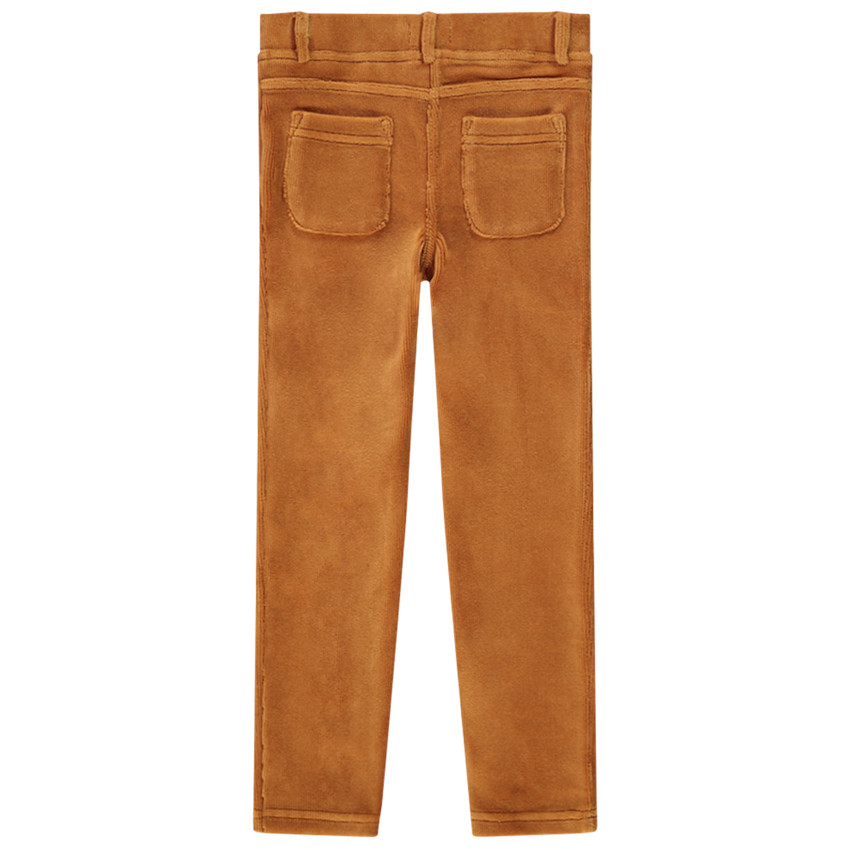 Jeggings de terciopelo para niña 