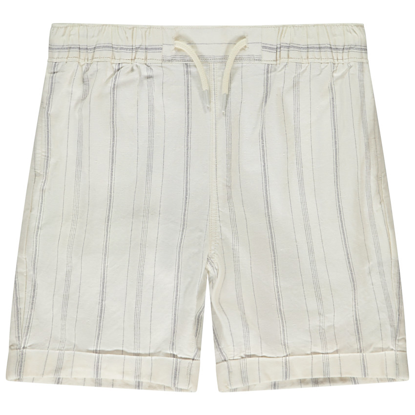 Bermudas de tela rayada para niño 