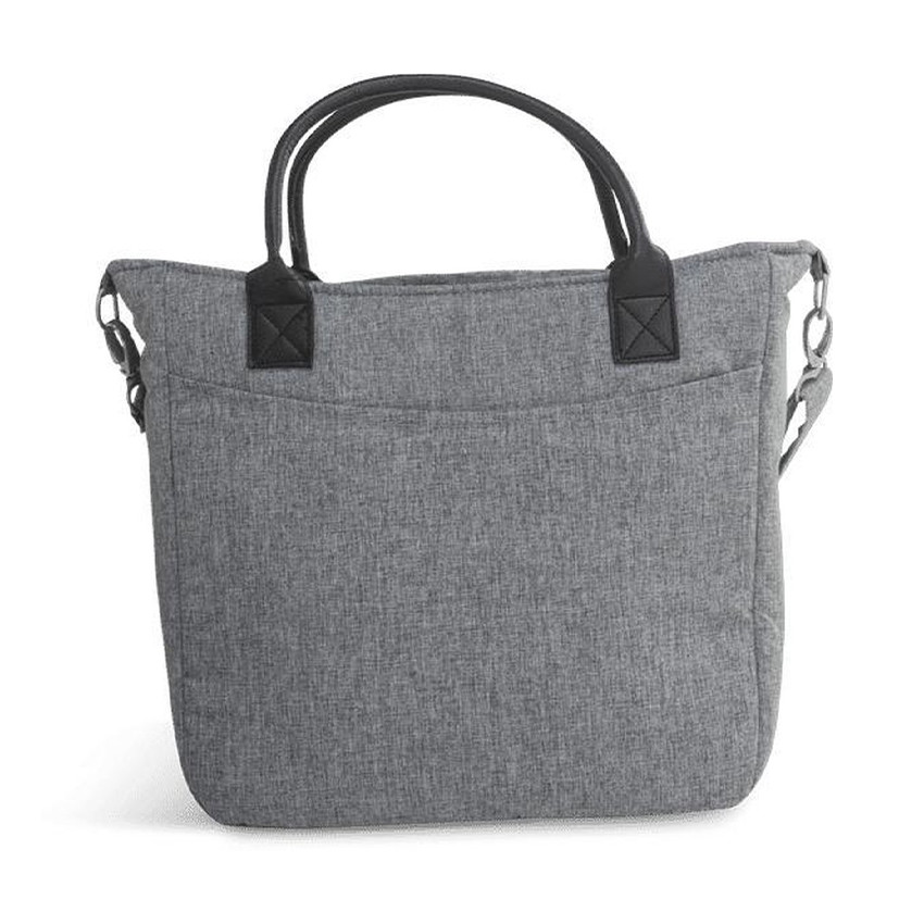 Bolso cambiador gris jaspeado 
