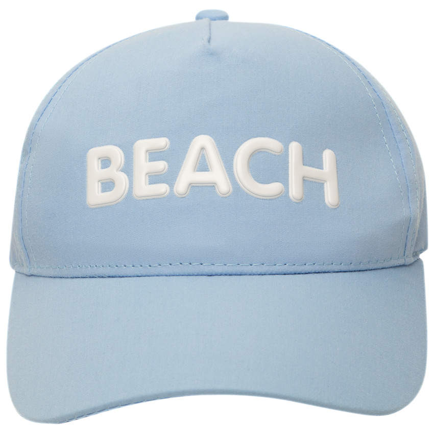 Gorra con mensaje en relieve de goma niño 