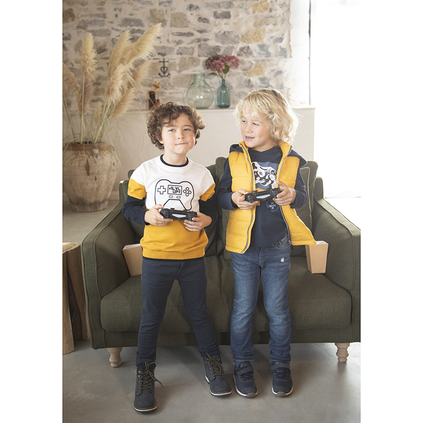 Jersey de punto color block 