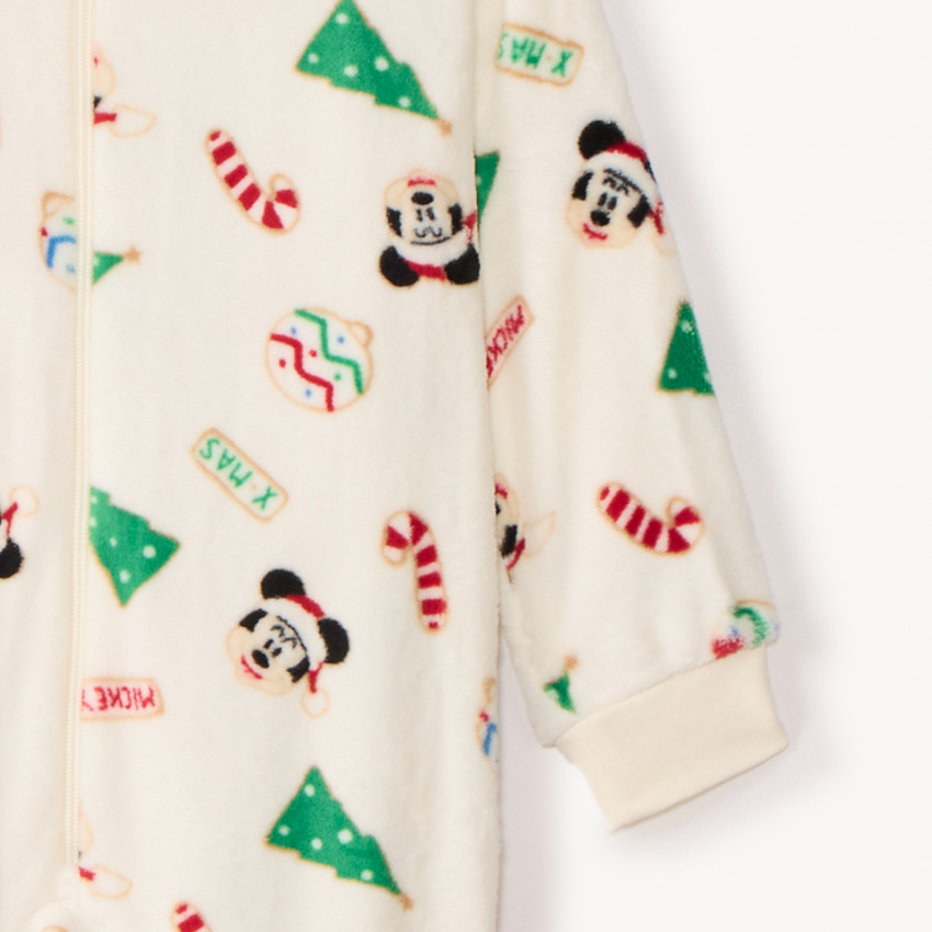 Pijamas de Navidad de Mickey Disney para niños, confeccionados en sherpa. 