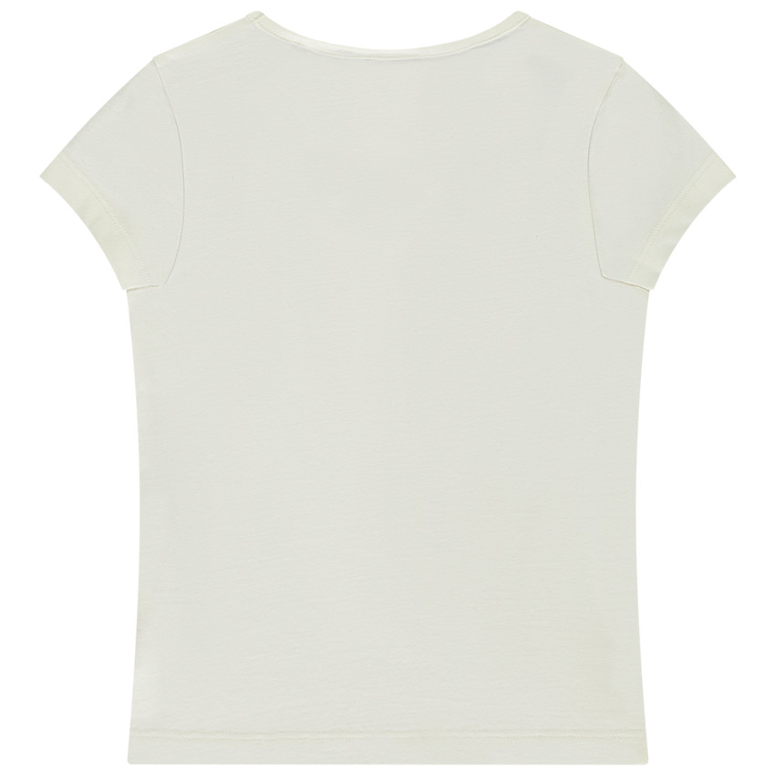 Camiseta de manga corta con fantasía brillante niña 