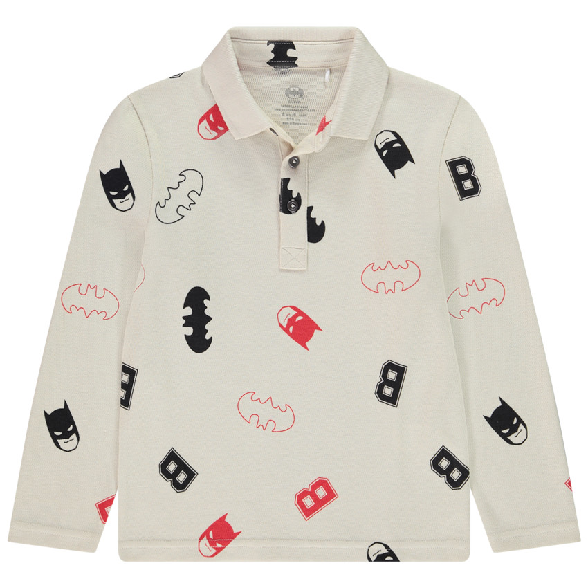 Polo de manga larga estampado de Batman Warner para niño  Additional Polo de manga larga estampado de Batman Warner para niño