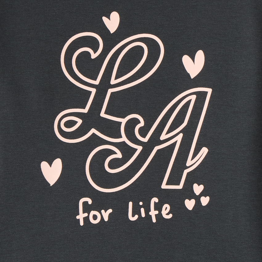 Sudadera de felpa con diseño para niña 