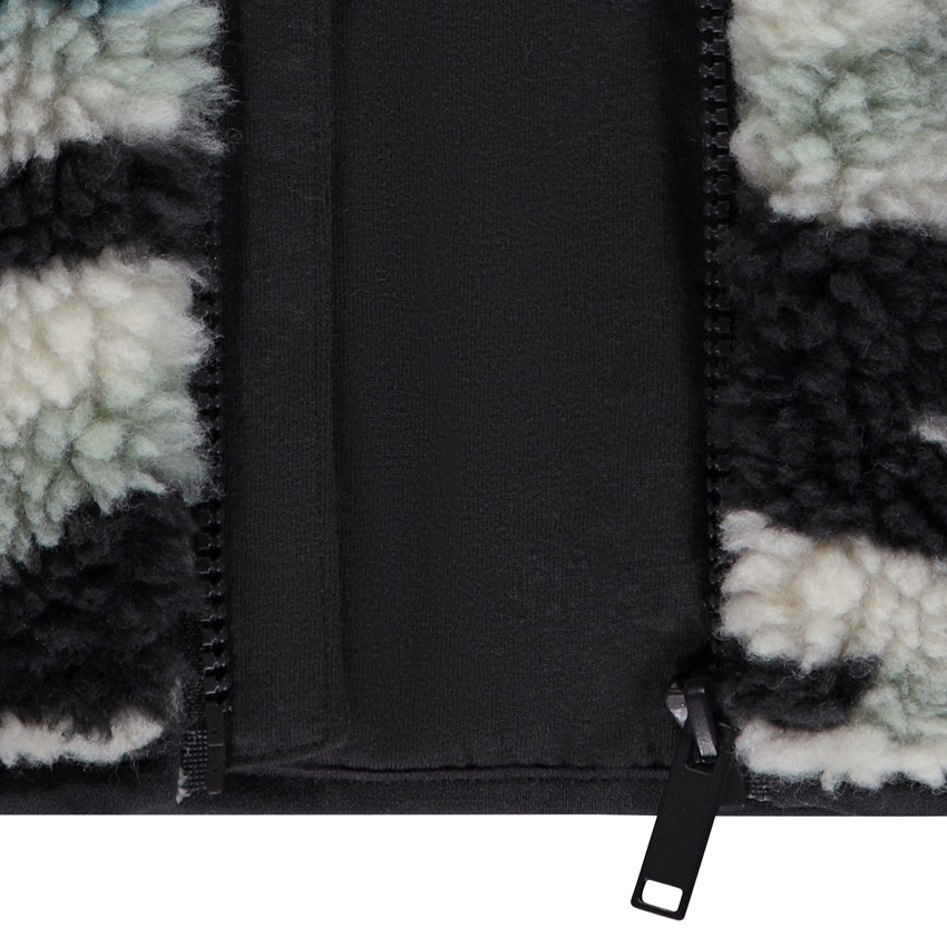 Chaqueta de sherpa con estampado de camuflaje niño 