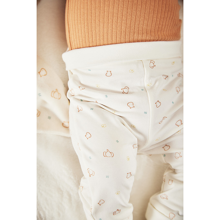 Conjunto 3 piezas estampado hipopótamos para bebé 