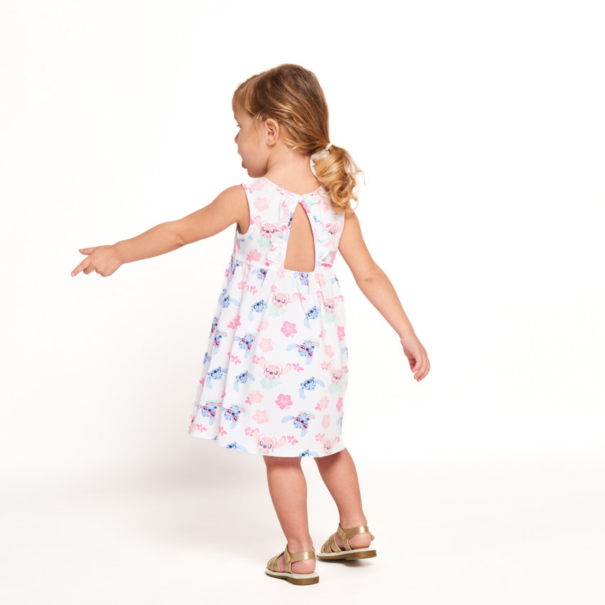 Vestido sin mangas estampado Stitch & Angel Disney para bebé niña 