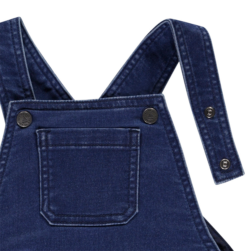 Pelele largo efecto denim para bebé niño 