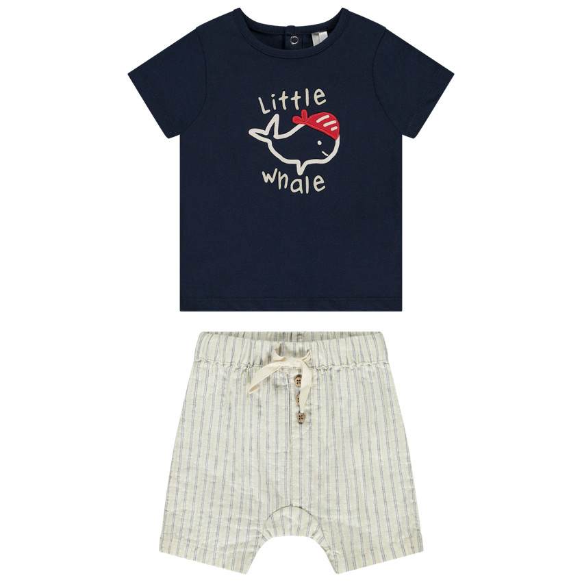 Conjunto de 2 piezas con motivo de ballena para bebé niño  Additional Conjunto de 2 piezas con motivo de ballena para bebé niño