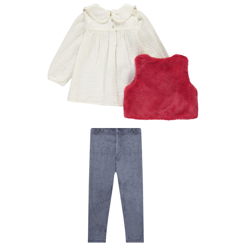 Conjunto de 3 piezas de fiesta para bebé niña  Additional Conjunto de 3 piezas de fiesta para bebé niña