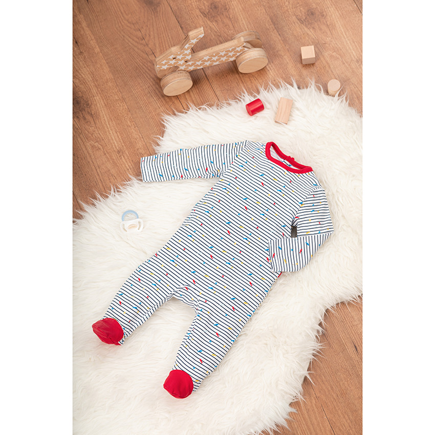 Lote de 2 peleles de algodón estilo marinero para bebé niño 