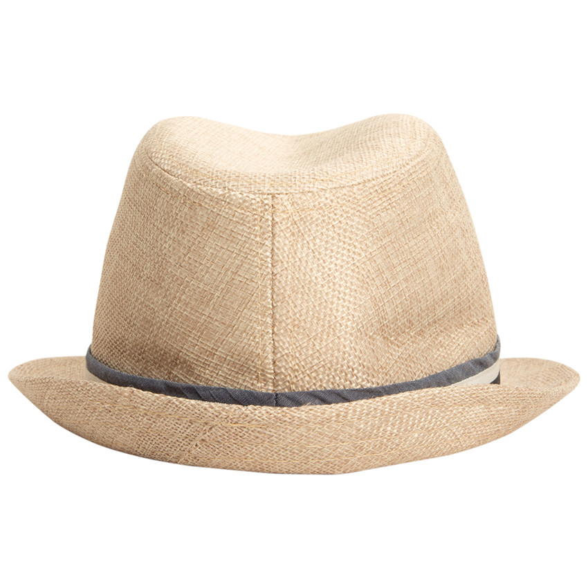 Borsalino con galón de chambray para niño 