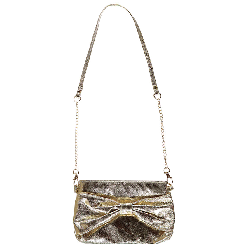 Bolso bandolera con lazo fantasía para niña 