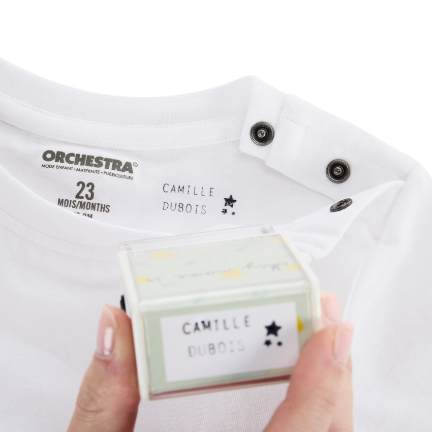 Tampón de tinta textil personalizable 