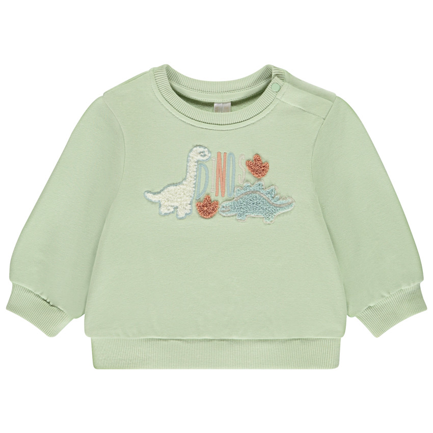 Sudadera de felpa con bordado de rizo para bebé niño 