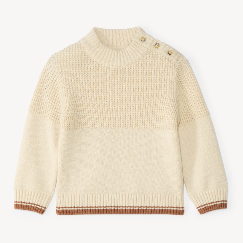Suéter de cuello alto para bebé niño 
