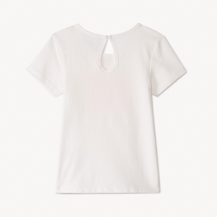 Camiseta de manga corta con estampado fantasía para niña 