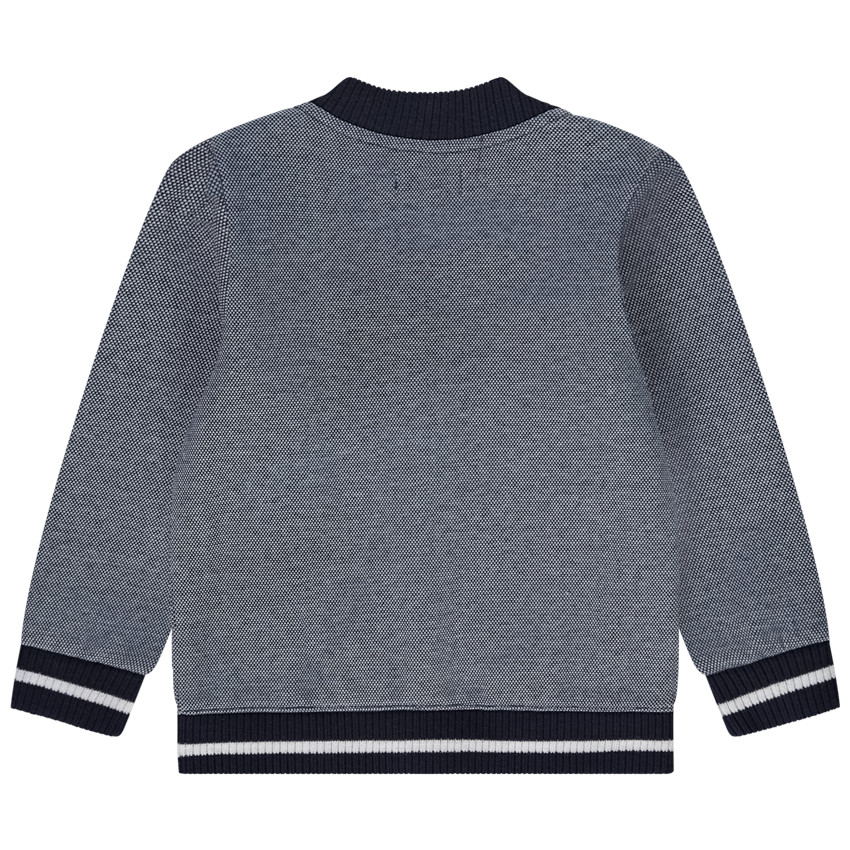 Chaleco cuello teddy de punto piqué para bebé niño 