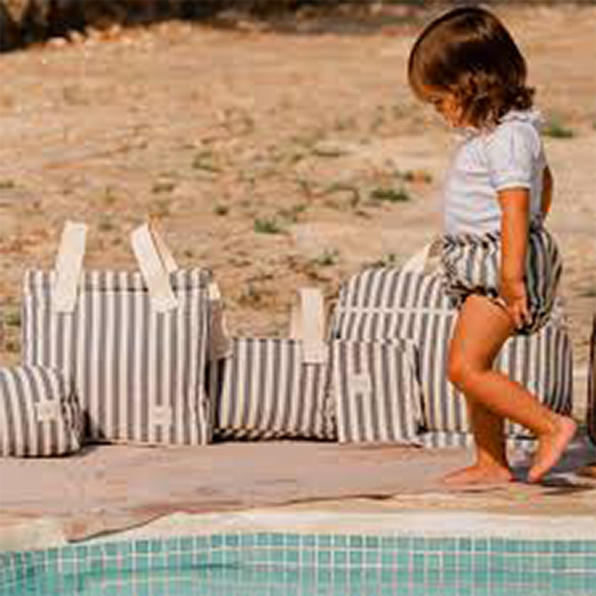 Bolso carrito Panera Stripe - Brown 
