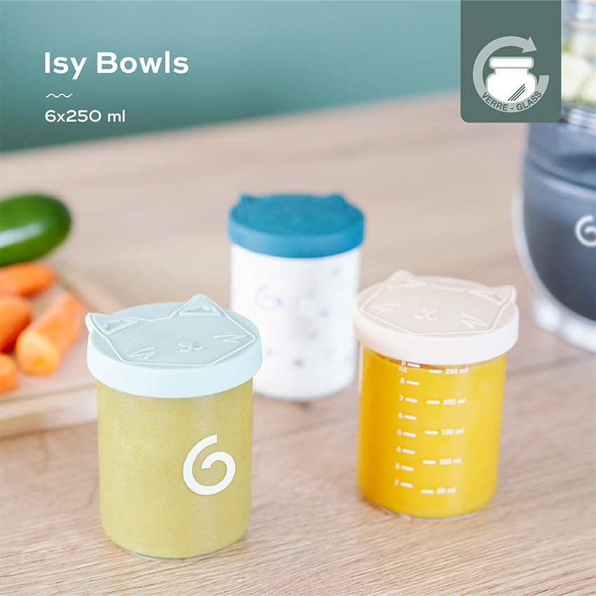Lote de 6 botes de conservación Isy Bowls 250 ml 