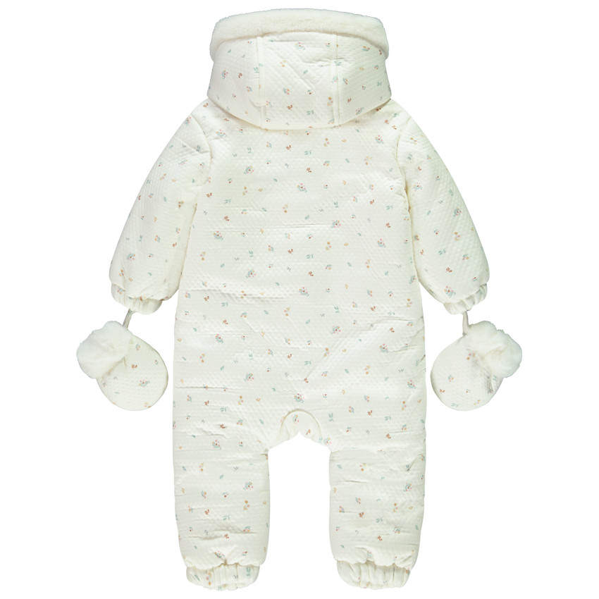 Pelele estampado de flores para bebé niña con acabados variados según la edad  Additional Pelele estampado de flores para bebé niña con acabados variados según la edad