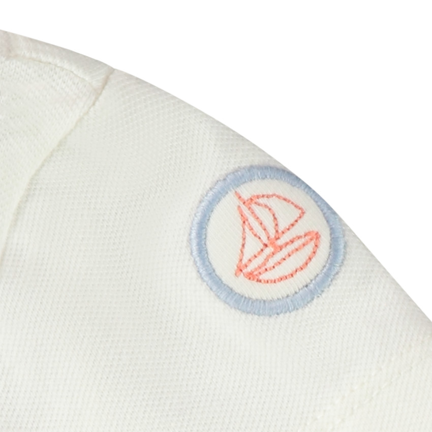 Conjunto de 2 piezas con peto estampado de veleros para bebé niño 