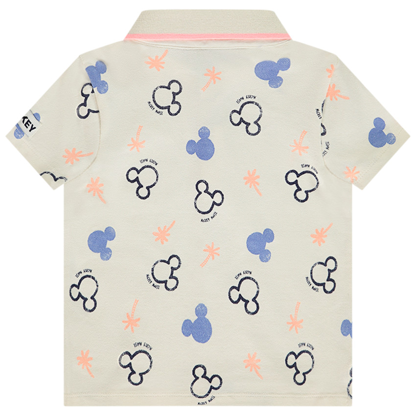 Polo manga corta estampado Mickey Disney para bebé niño 