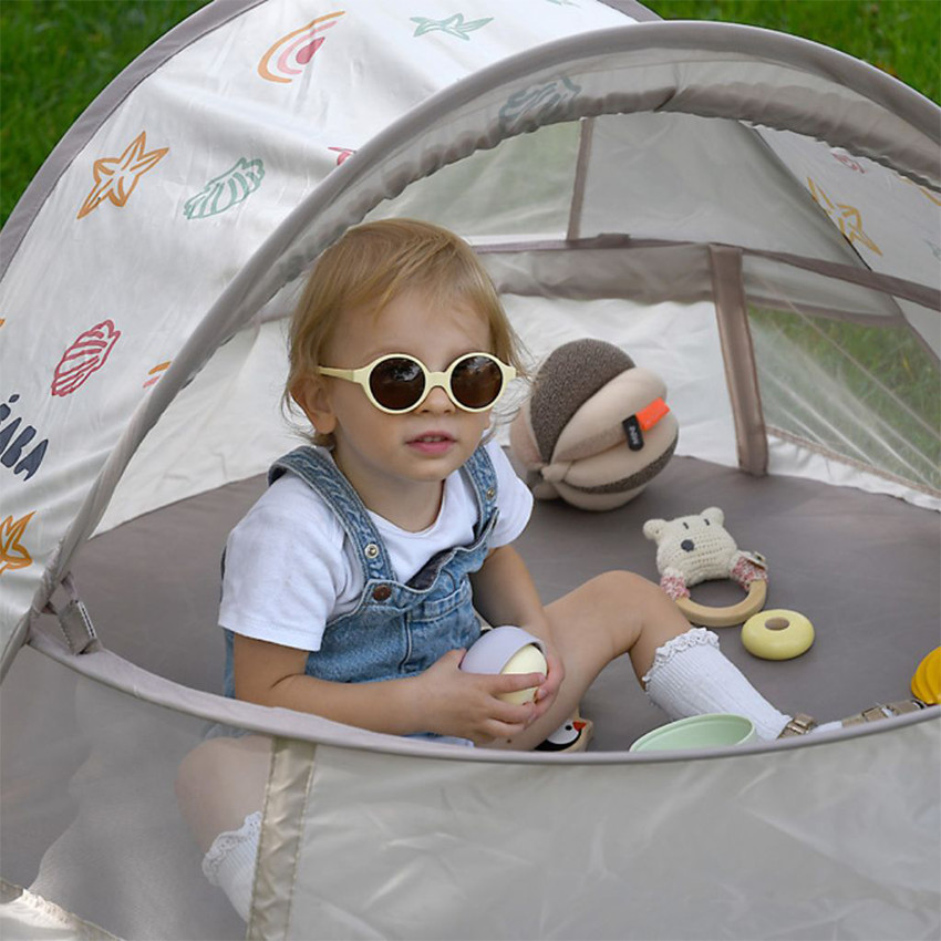 Tente 2 en 1 anti-UV 0-24M Breezynest beige 