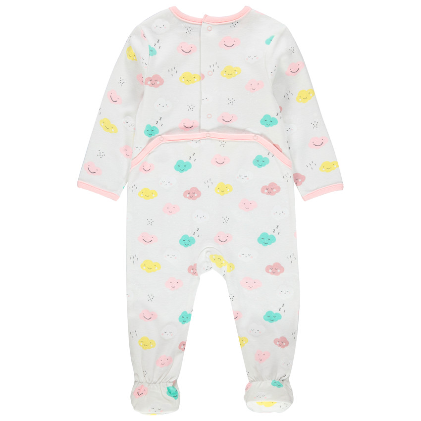 Pijama de punto con nubes estampadas all over  Additional Pijama de punto con nubes estampadas all over
