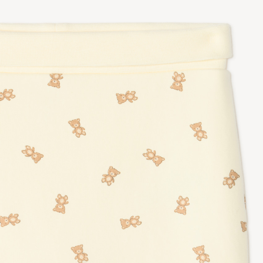 Conjunto de chándal para bebé niño con estampado de oso. 