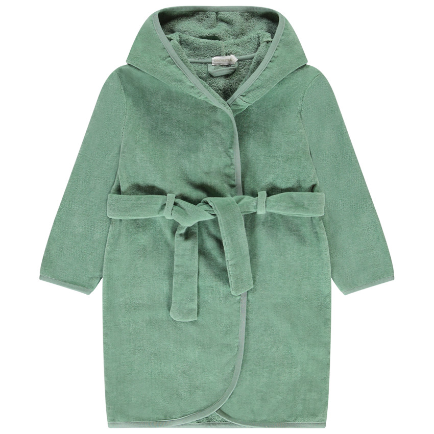 Bañador de felpa liso con capucha para niño 