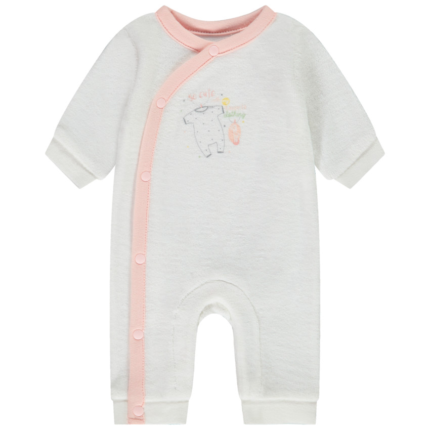 "Mono largo liso de terciopelo para bebé niña prematura"  Additional "Mono largo liso de terciopelo para bebé niña prematura"