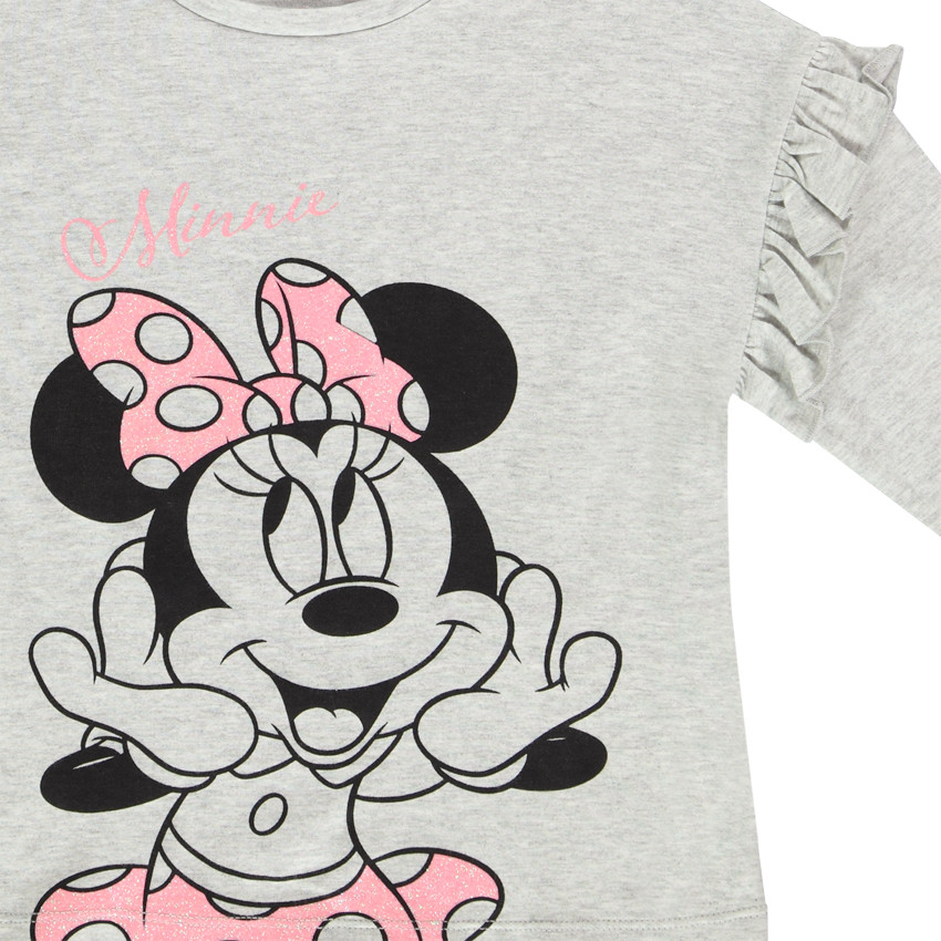 Camiseta de manga larga de algodón Minnie Mouse de Disney para niña Main Camiseta de manga larga de algodón Minnie Mouse de Disney para niña