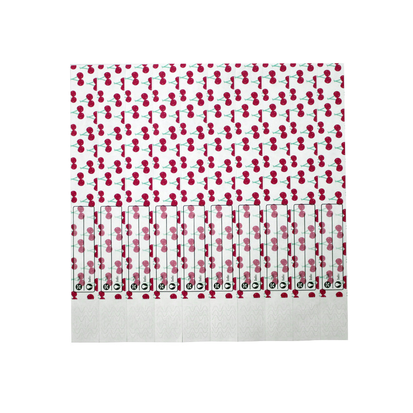 Lot de 10 braceletes de seguridad con estampado ceresa 