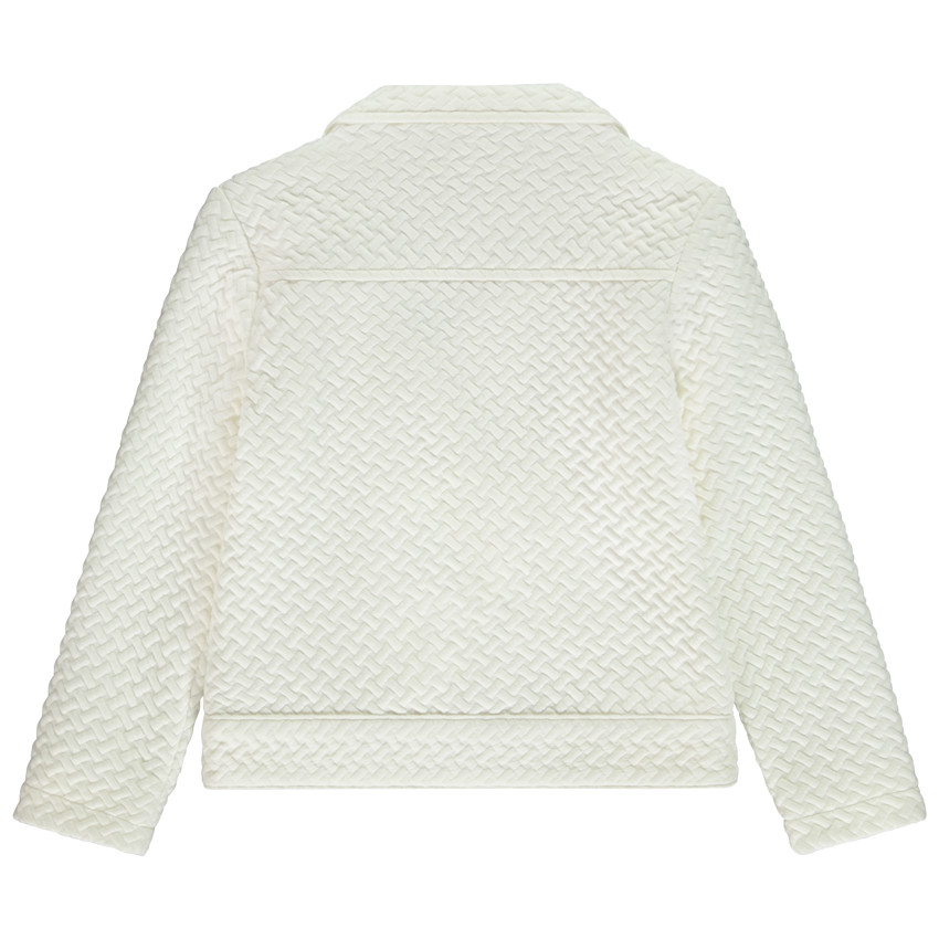 Chaqueta perfecto en jacquard fantasía para niña 