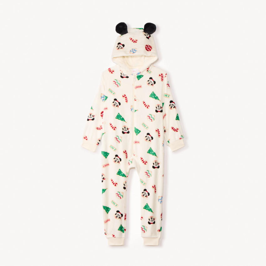 Pijamas de Navidad de Mickey Disney para niños, confeccionados en sherpa. 