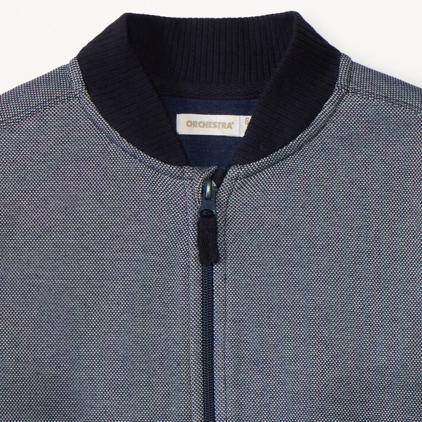 Chaleco de cuello teddy de piqué para niño 