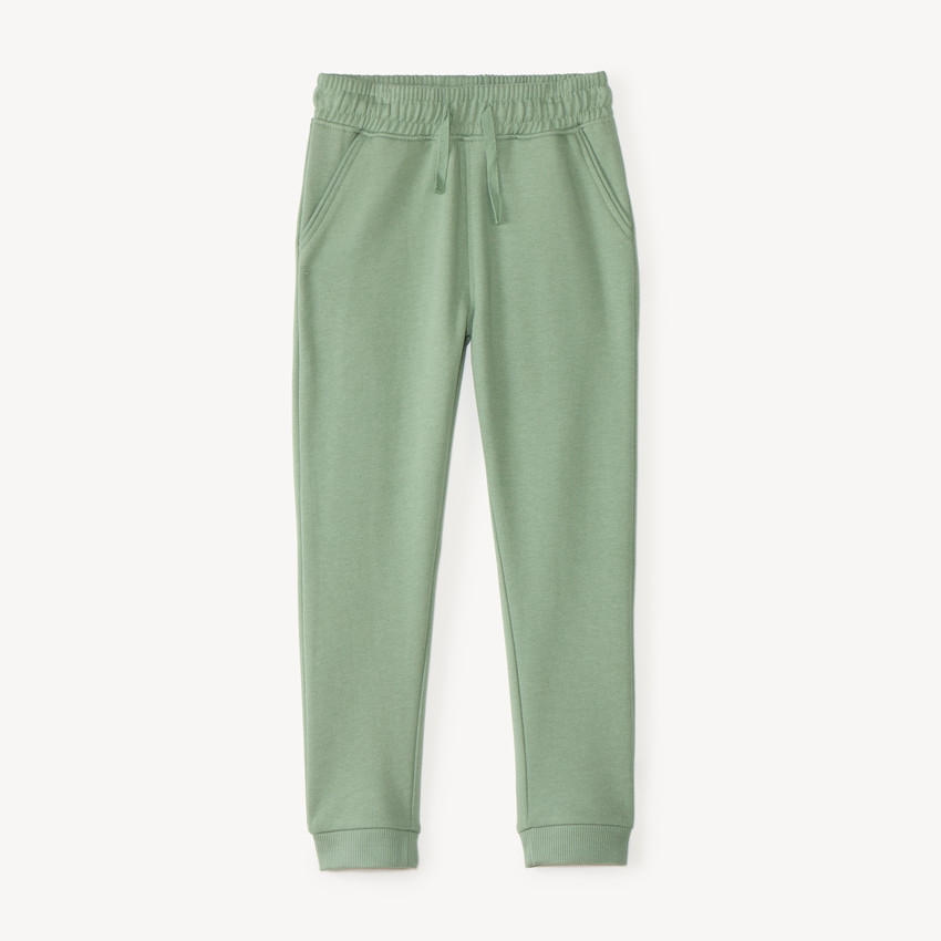 Pantalón de chándal niña de felpa lisa 