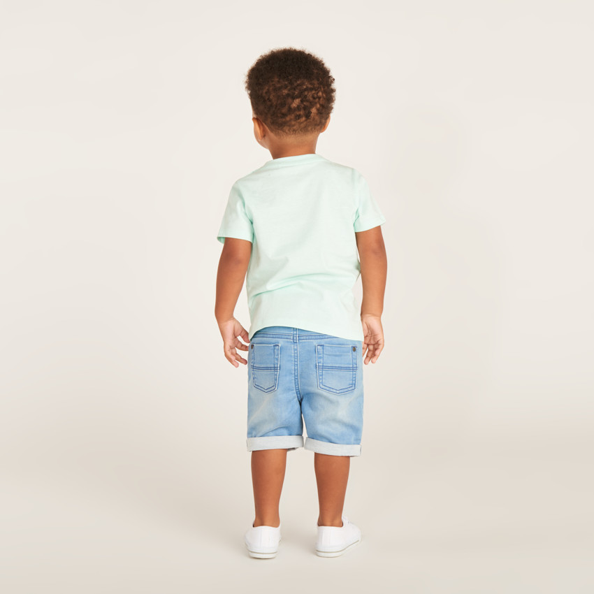 Camiseta de manga corta con impresión fotográfica para bebé niño 