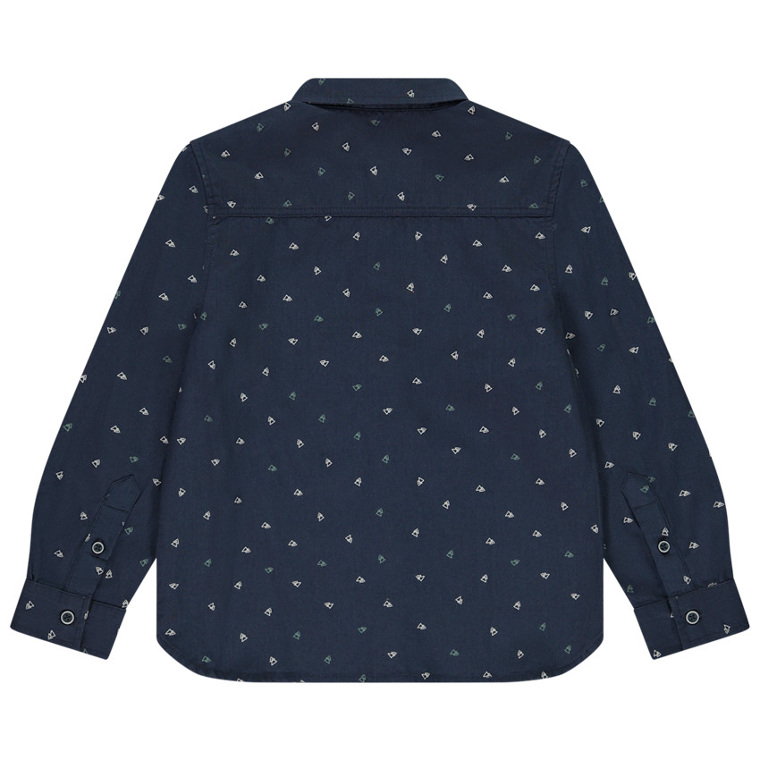 Camisa de manga larga con estampado de triángulos para niño 