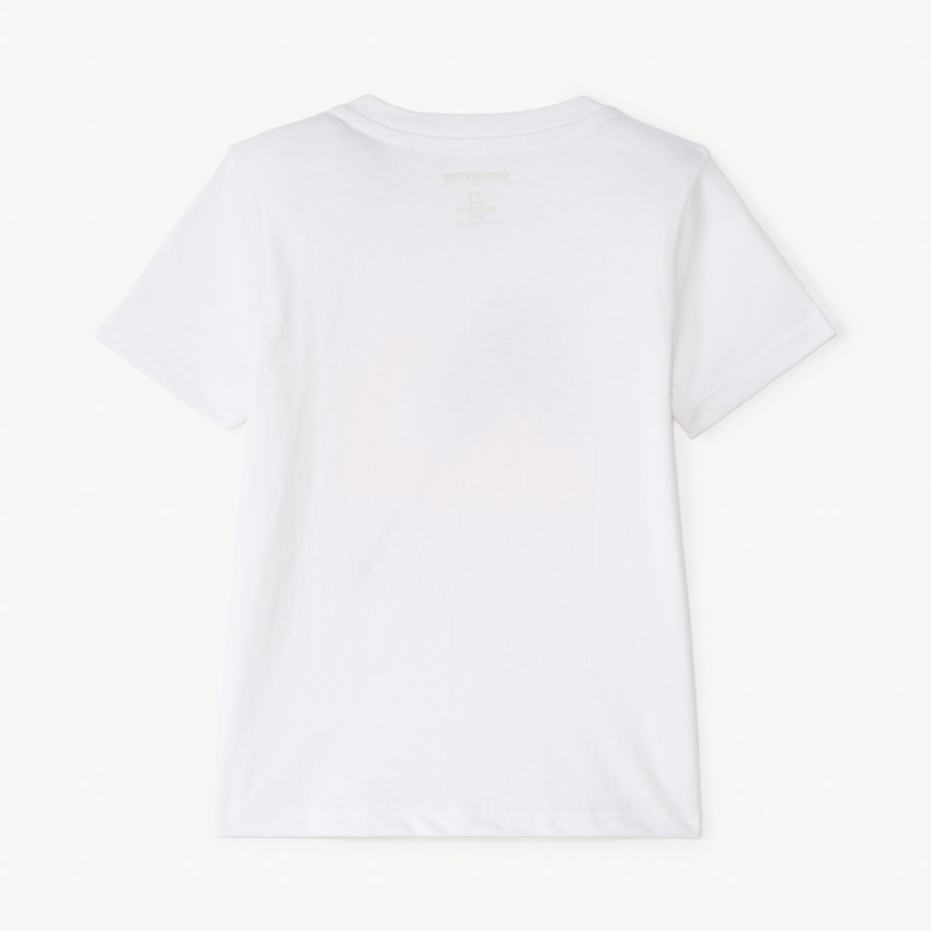 Camiseta de manga corta lisa con estampado original para bebé niño 