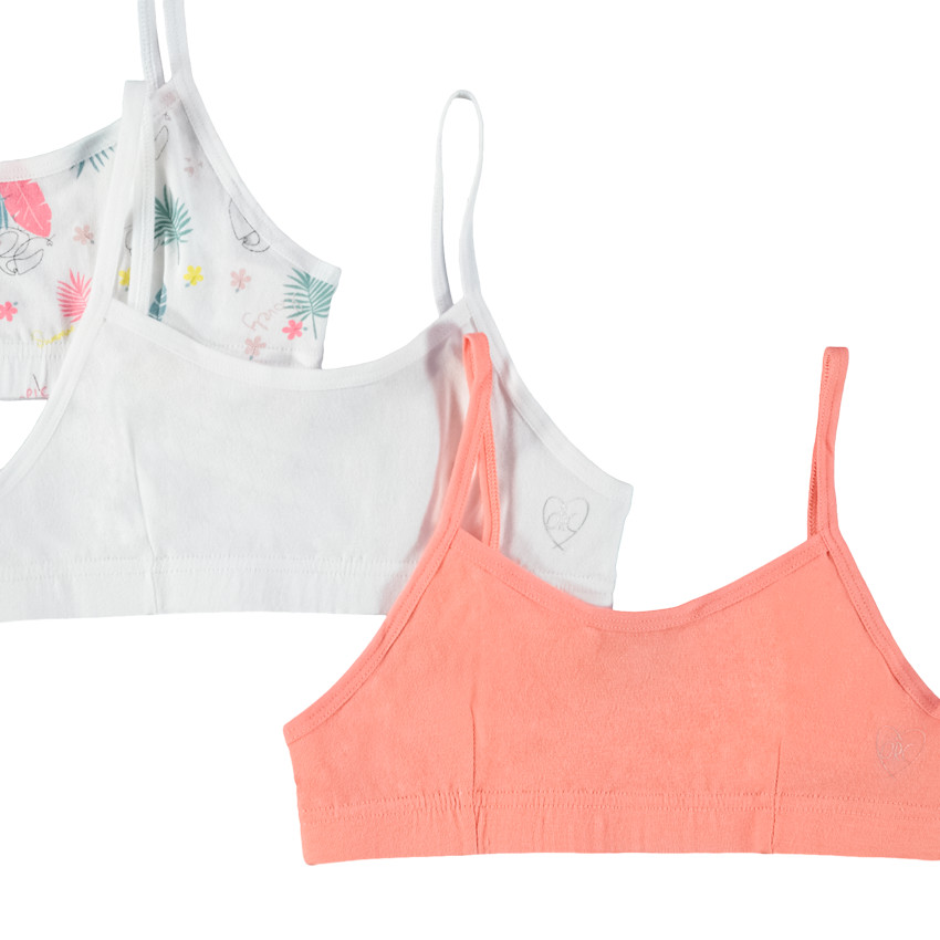 Pack de 3 sujetadores de jersey niña 