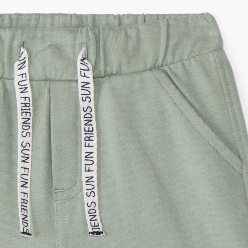 Bermudas de felpa lisa para bebé niño 