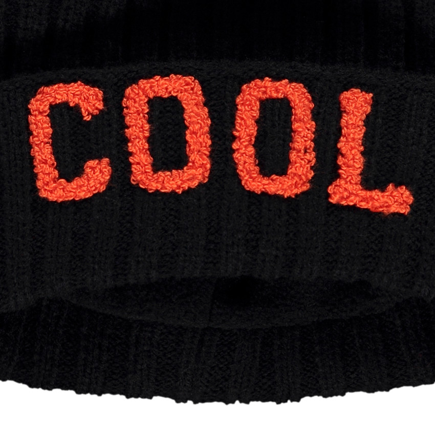 Gorro de punto acanalado y bordado Cool en bucles 3D para niño  Additional Gorro de punto acanalado y bordado Cool en bucles 3D para niño